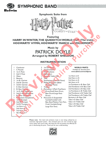 Harry Potter and the Goblet of Fire, Symphonic Suite from image number null