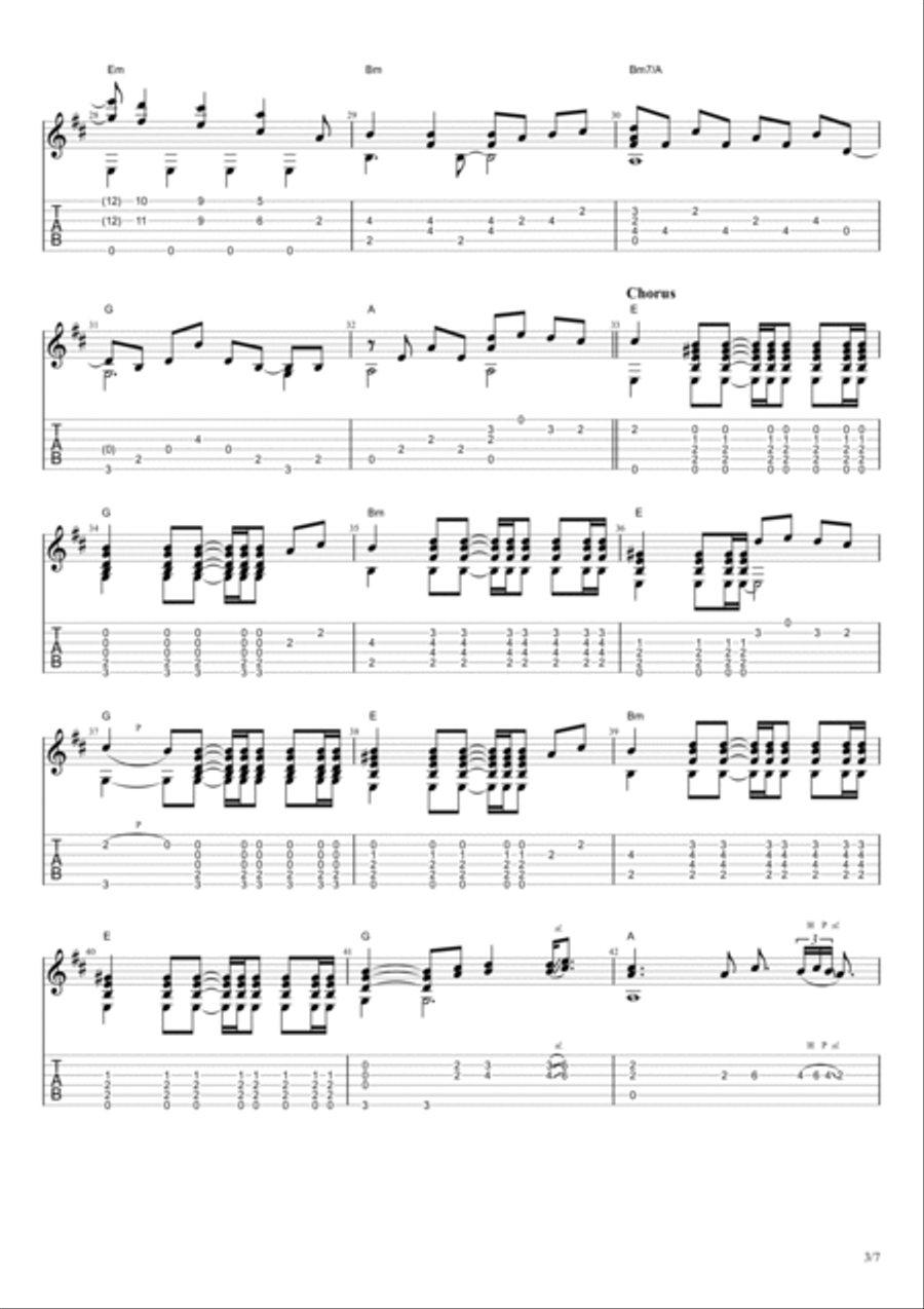 La Casa De Papel (my Life Is Going On) Electric Guitar scores gallery preview page 3