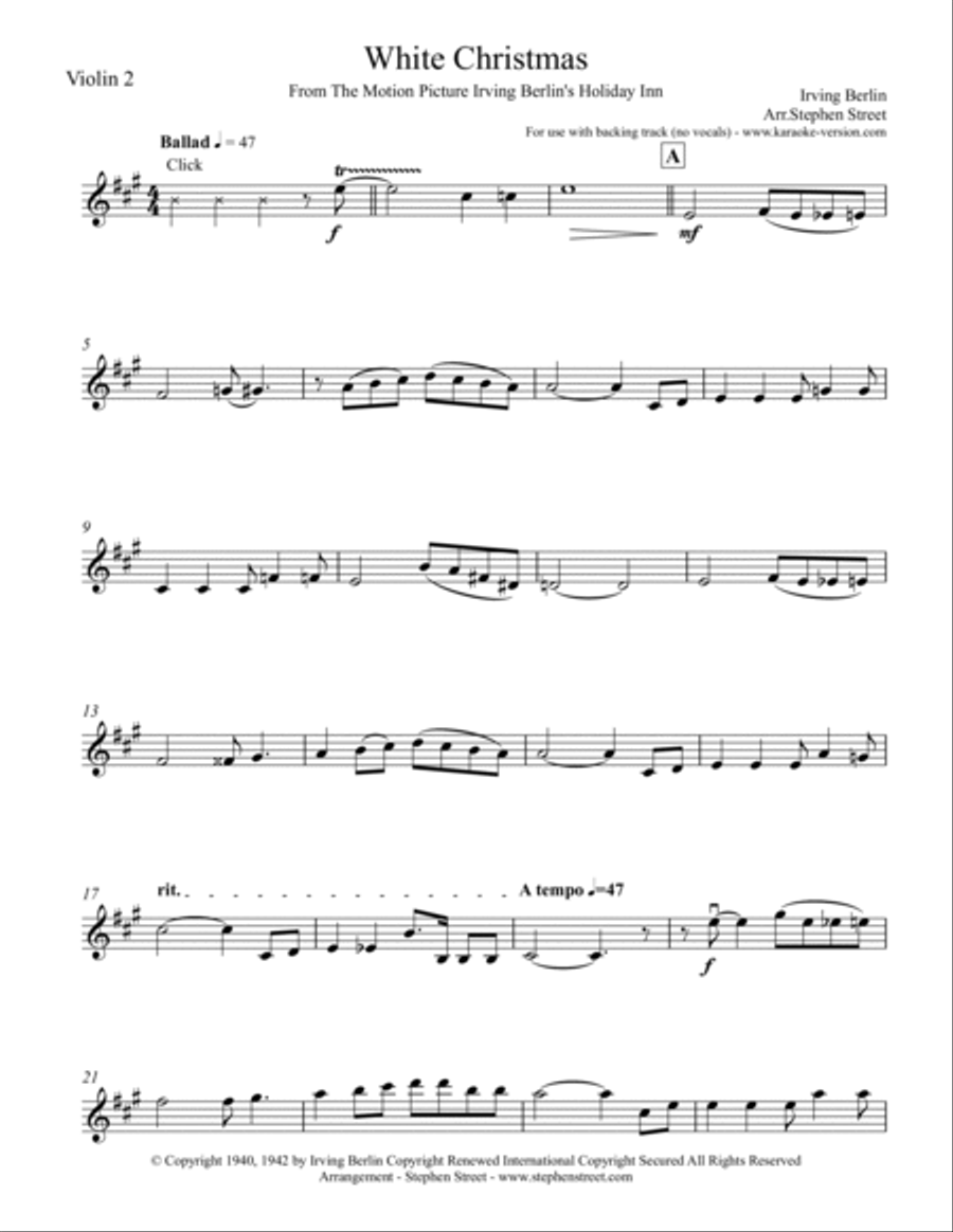 White Christmas String Quartet scores gallery preview page 6