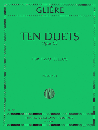 Book cover for Ten Duets, Opus 53: Volume I