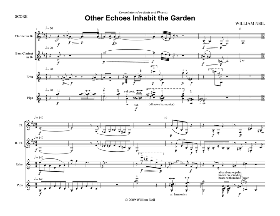 Other Echoes Inhabit the Garden Small Ensemble scores gallery preview page 3