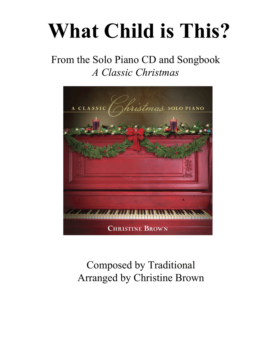 What Child Is This? Piano Solo scores gallery preview page 1