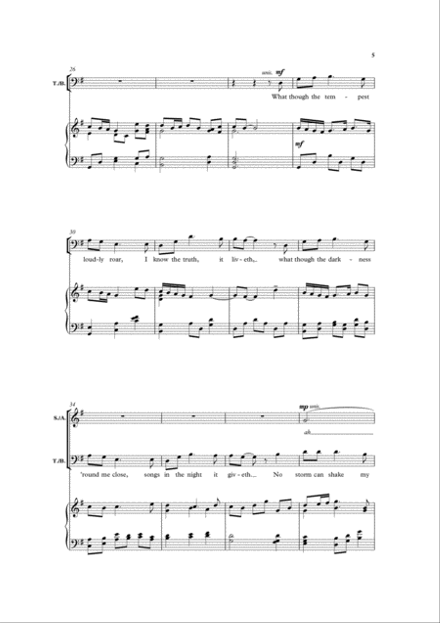 How can I keep from singing? 4-Part scores gallery preview page 2