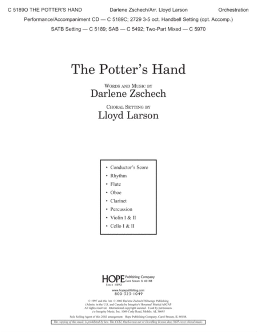 The Potter's Hand Choir scores gallery preview page 1