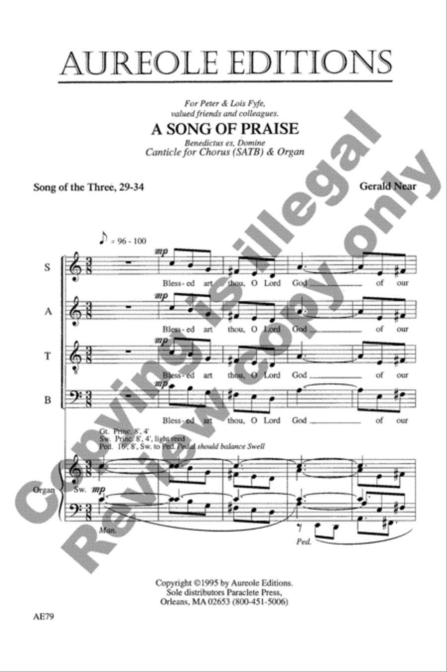 A Song of Praise 4-Part scores gallery preview page 10