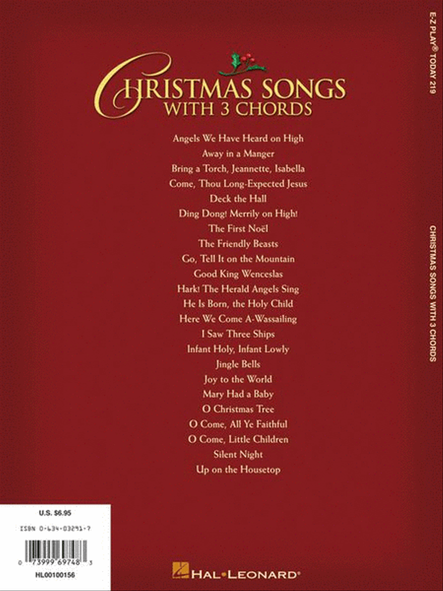 Christmas Songs with 3 Chords Voice scores gallery preview page 8