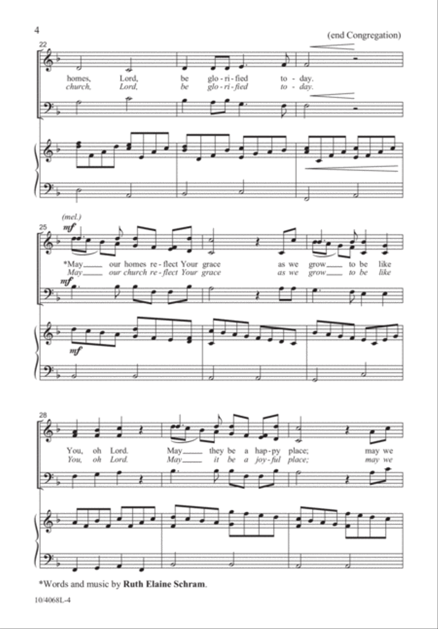 Lord, Be Glorified 4-Part scores gallery preview page 4