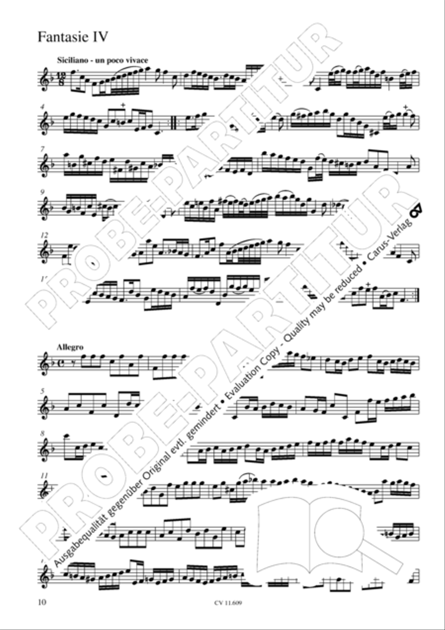 Sechs Fantasien Sechs Fantasien Score scores gallery preview page 11