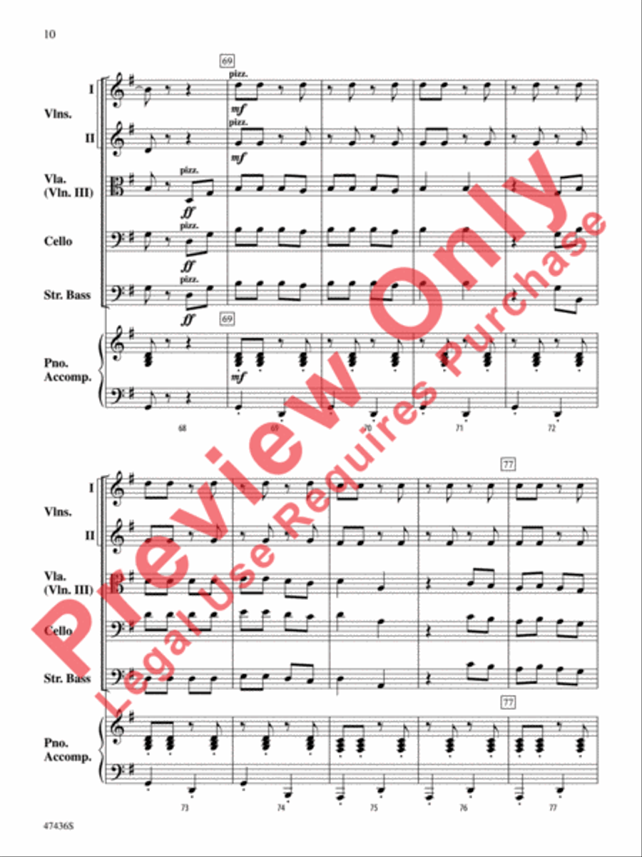 La Fiesta de Cuerdas La Fiesta de Cuerdas String Orchestra scores gallery preview page 11
