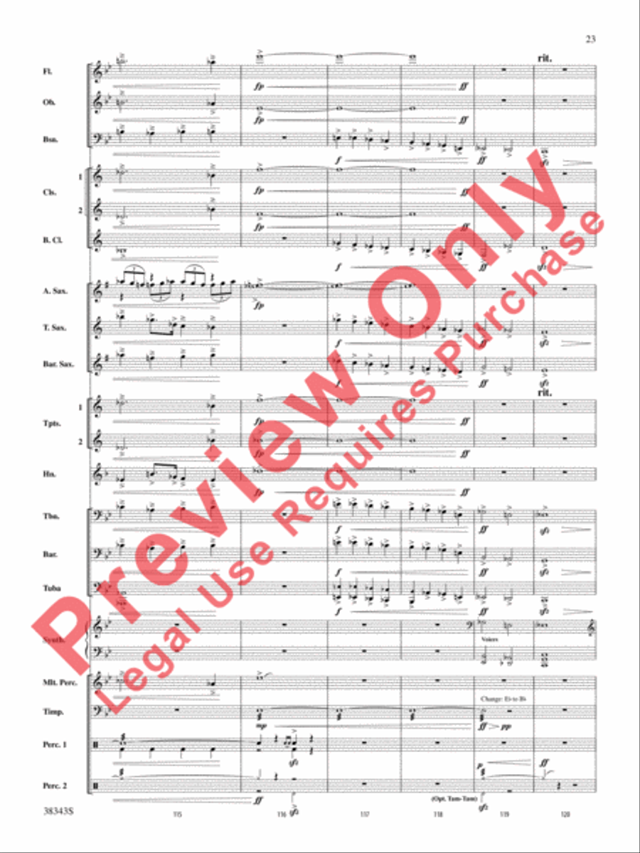 Harry Potter and the Deathly Hallows, Part 2, Selections from Concert Band scores gallery preview page 24