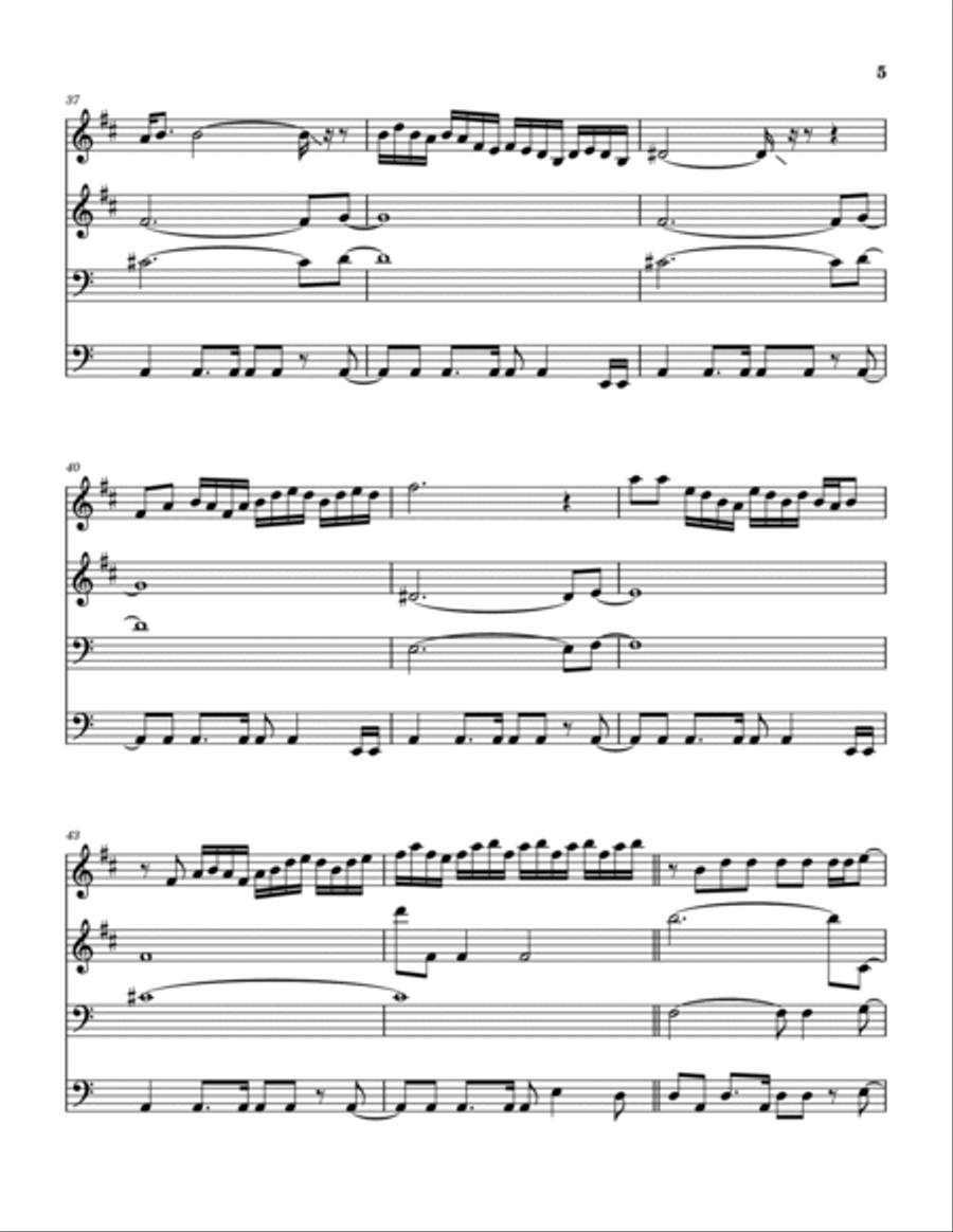 Human Brass Quartet scores gallery preview page 6