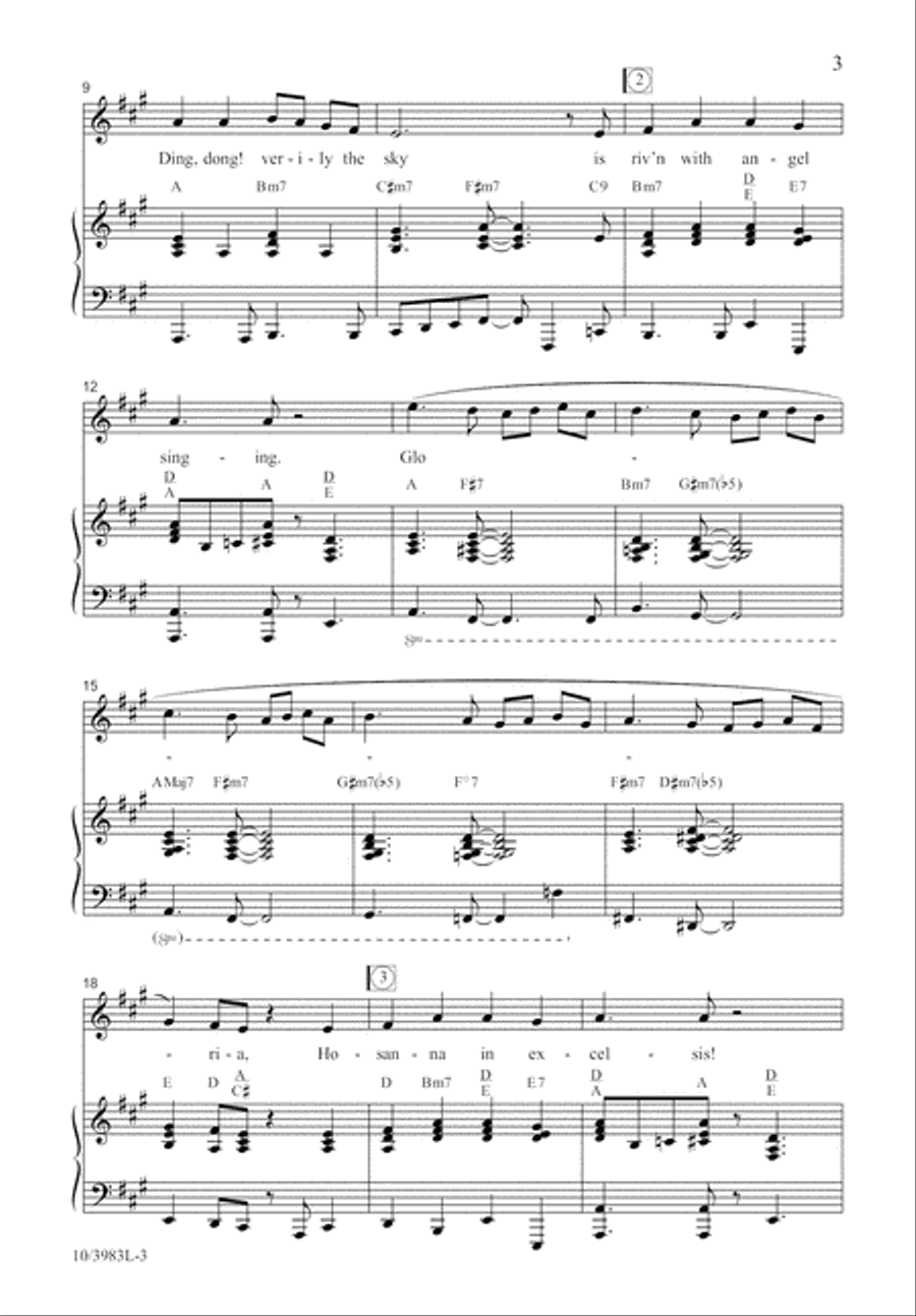 Ding, Dong! Merrily on High 4-Part scores gallery preview page 4