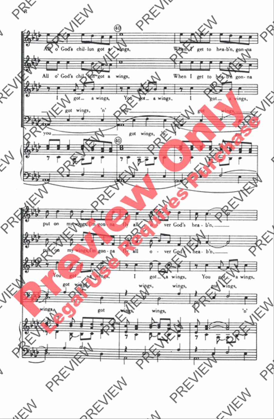 I Got Shoes 4-Part scores gallery preview page 21
