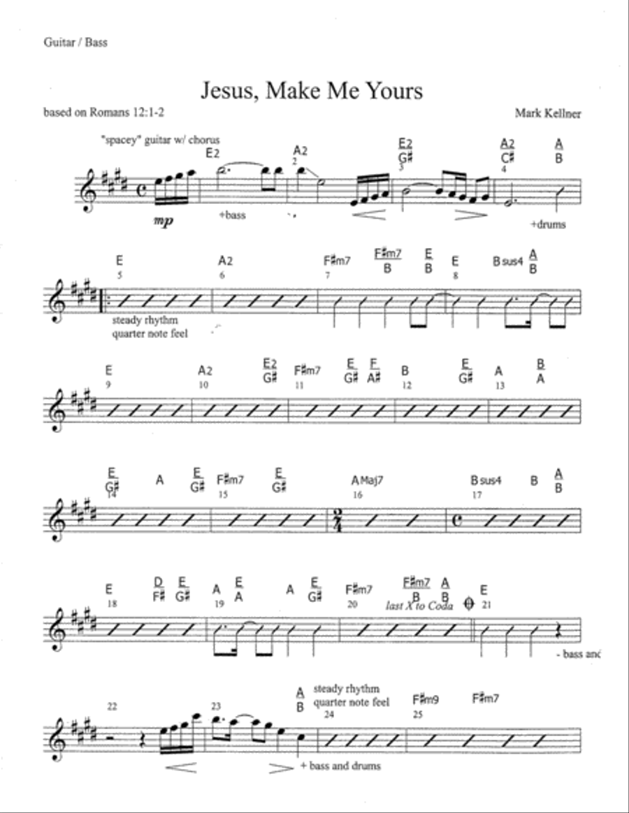 Jesus, Make Me Yours Set of Parts scores gallery preview page 2