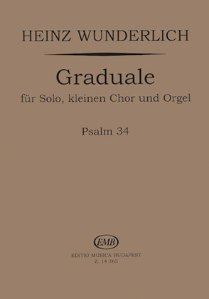 Graduale F R Solo Kleinen Chor Und Orgel - Psalm 34