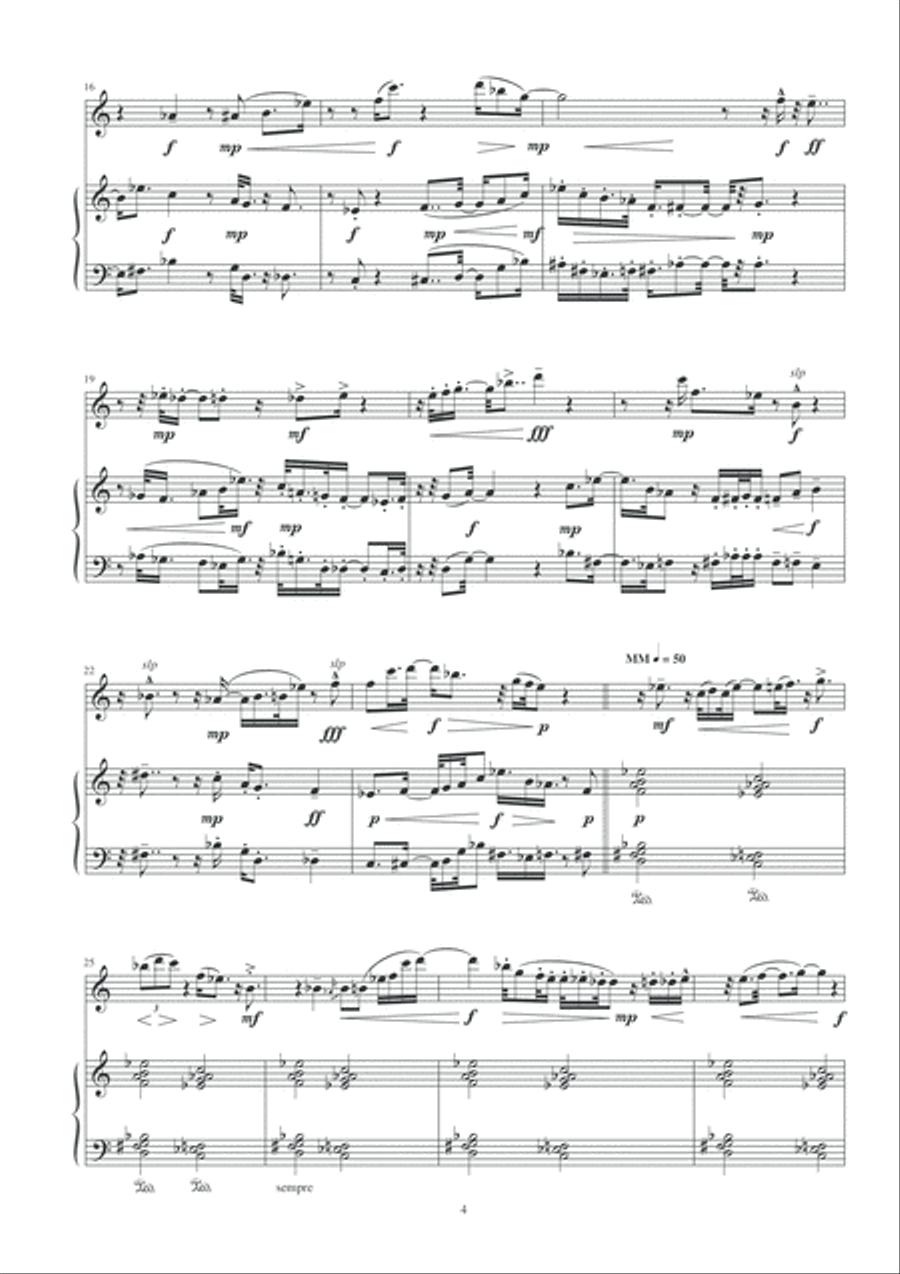 El fluir de les pedres Alto Saxophone scores gallery preview page 6