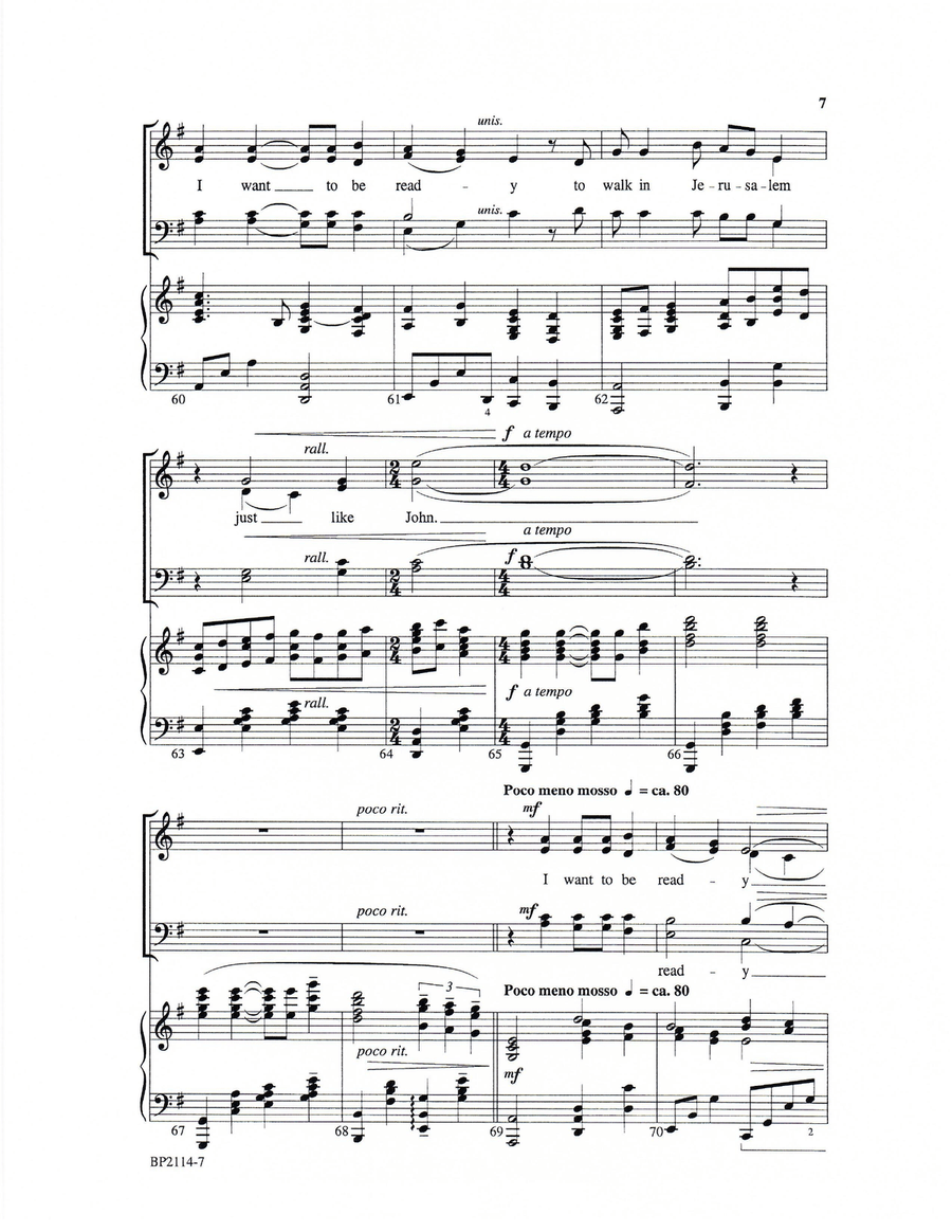 I Want to Be Ready 4-Part scores gallery preview page 6