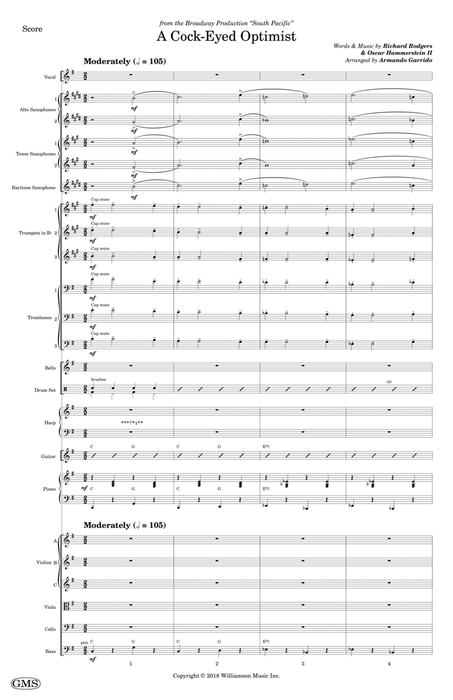 A Cock-eyed Optimist A Cock-eyed Optimist Jazz Ensemble scores gallery preview page 1
