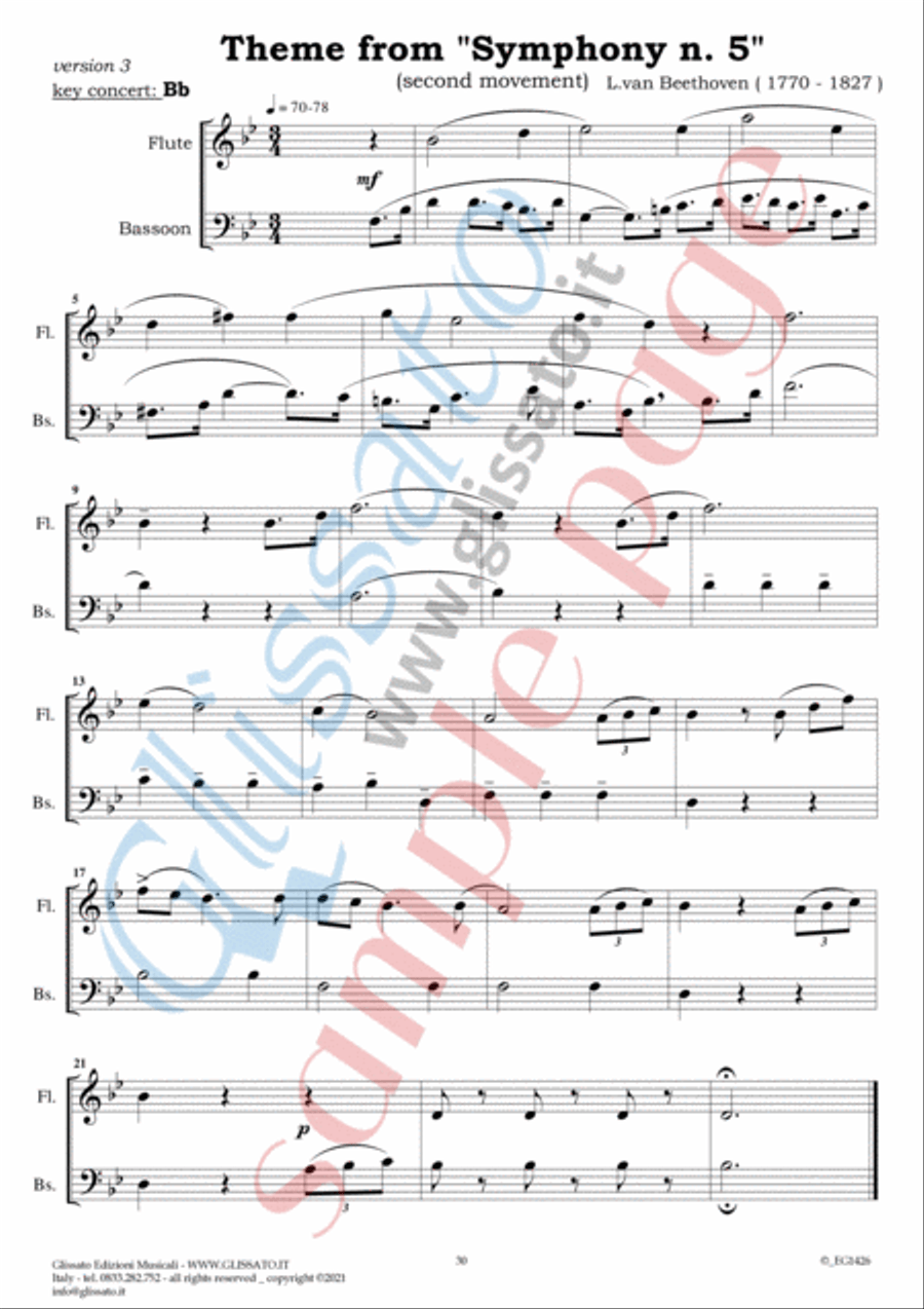 10 Romantic Easy duets for Flute and Bassoon image number null