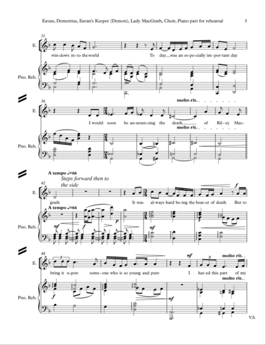 EAVAN (a musical drama in two acts) - vocal score Choir scores gallery preview page 3