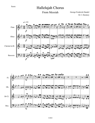 Hallelujah Chorus from Messiah (Woodwind Quartet)