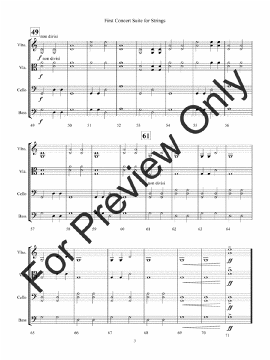 First Concert Suite for Strings String Orchestra scores gallery preview page 6