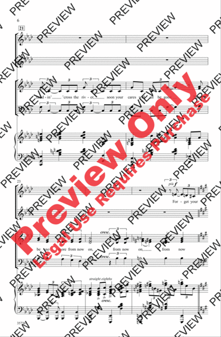 Happy Days Are Here Again / Get Happy 3-Part scores gallery preview page 6