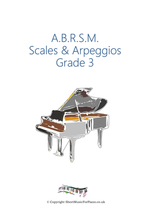 Book cover for Piano Scales & Arpeggios, Grade 3