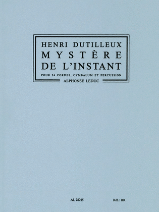 Book cover for Mystere De L'instant (orchestra)