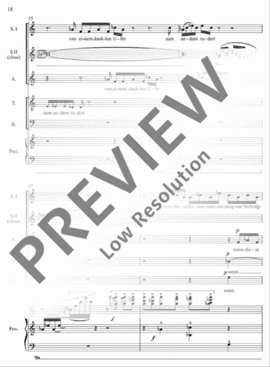 Sonderbare Bezauberung 4-Part scores gallery preview page 19