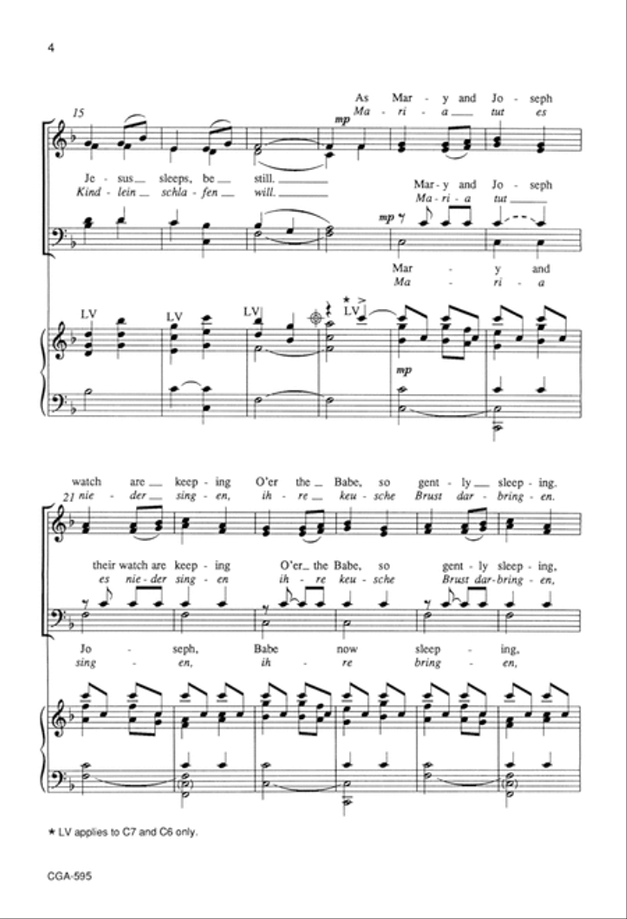 A German Christmas Choral Bell Score 4-Part scores gallery preview page 4