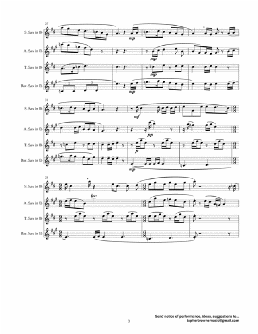 Kiss From A Rose Kiss From A Rose Woodwind Quartet scores gallery preview page 4