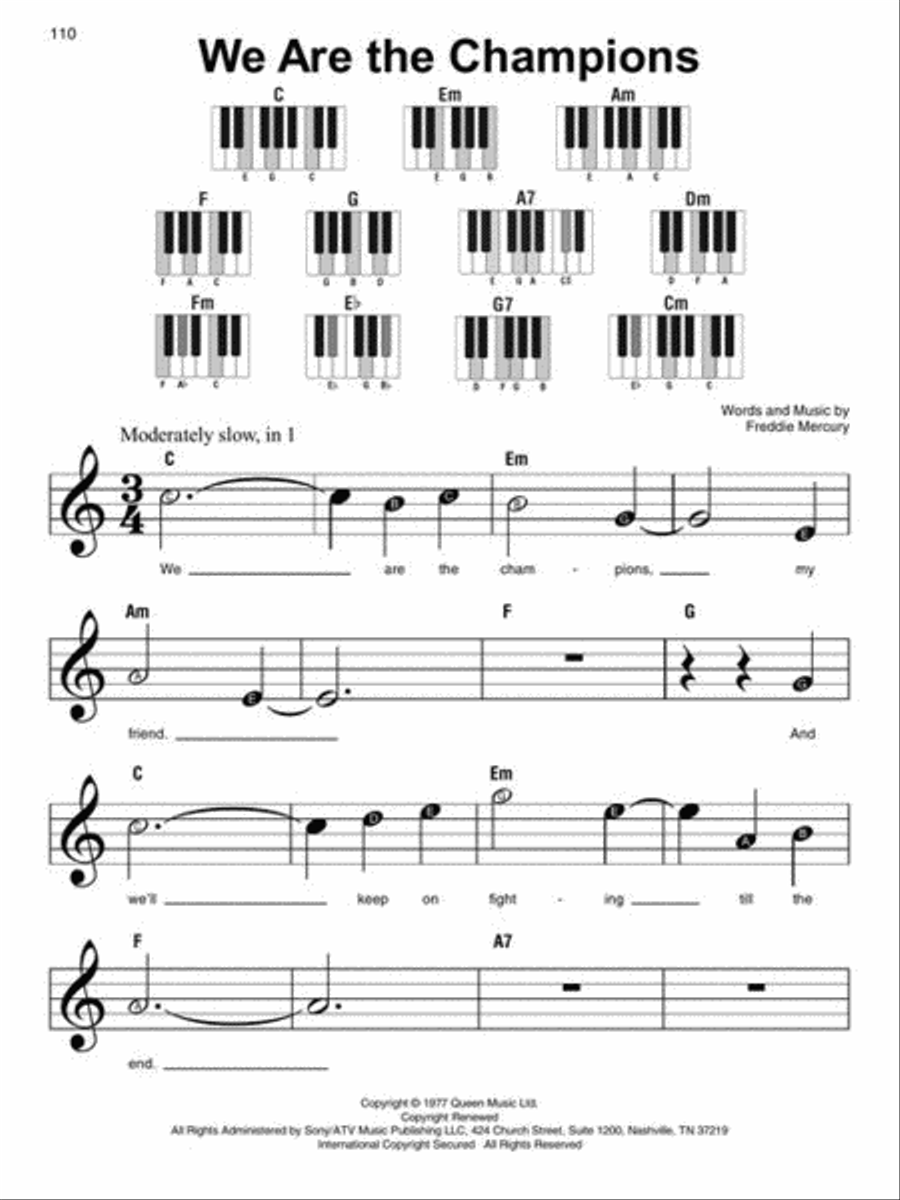 Classic Rock – Super Easy Songbook Easy Piano scores gallery preview page 8