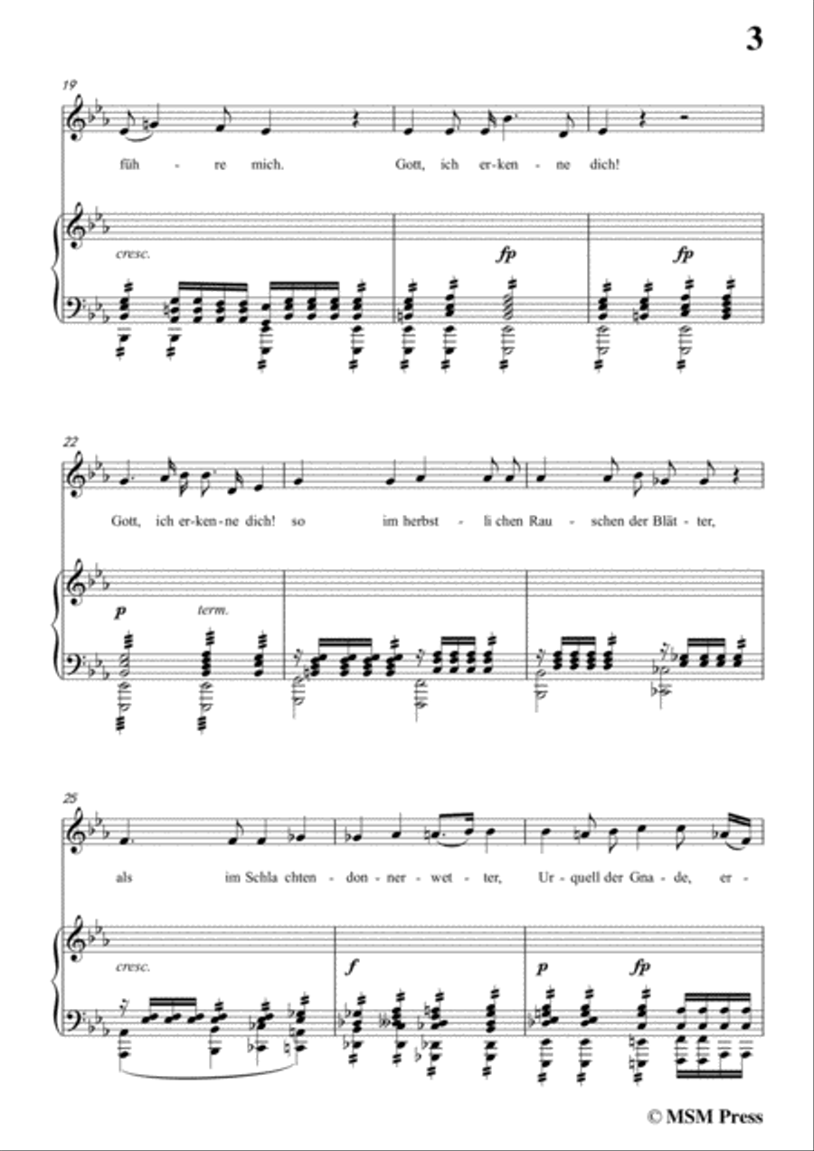 Schubert-Gebet während der Schlacht,in E flat Major,for Voice&Piano Voice scores gallery preview page 5