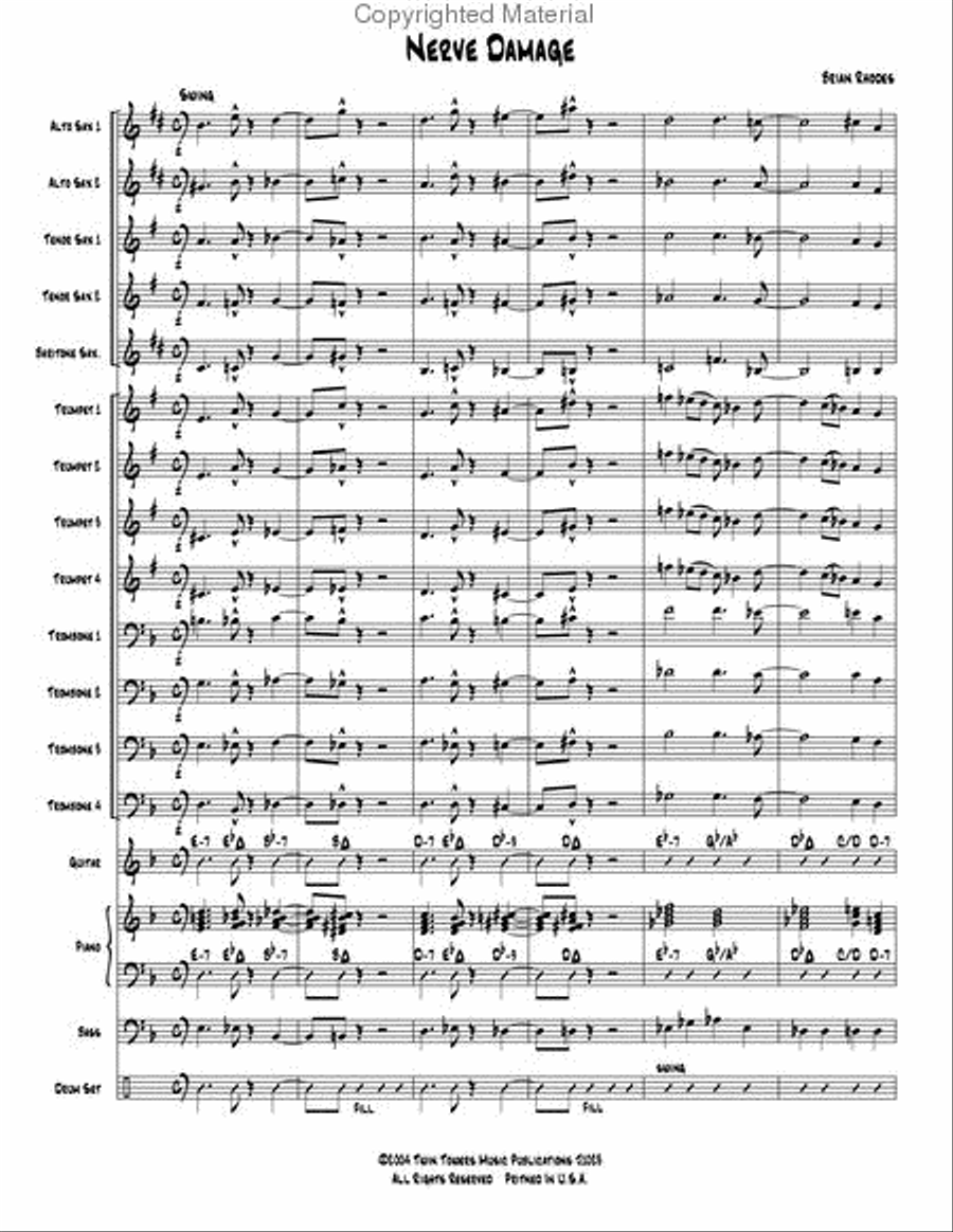 Nerve Damage Jazz Ensemble scores gallery preview page 3