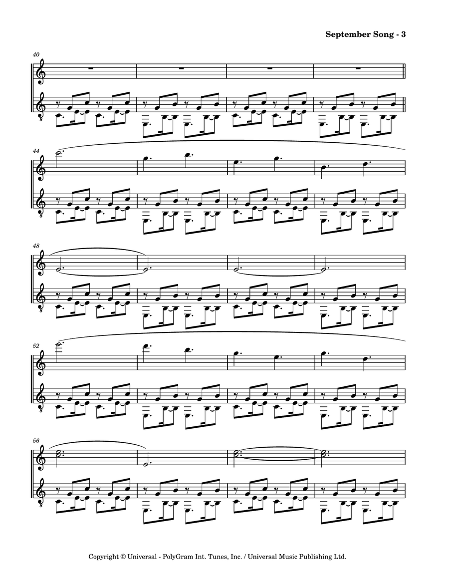 September Song String Duet scores gallery preview page 5