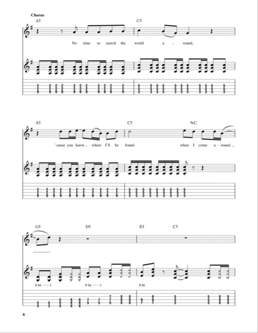 When I Come Around Acoustic Guitar scores gallery preview page 4
