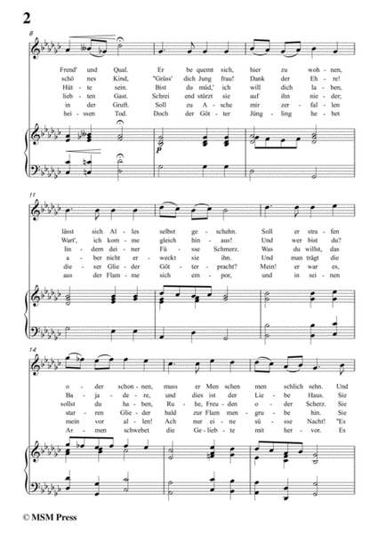 Schubert-Der Gott und die Bajadere,in G flat Major,for Voice&Piano image number null