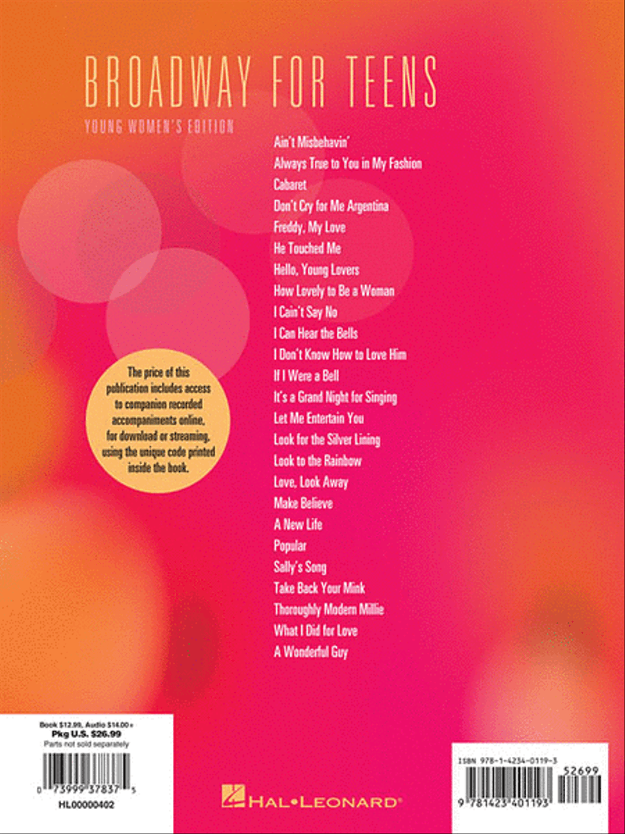 Broadway for Teens Voice scores gallery preview page 2