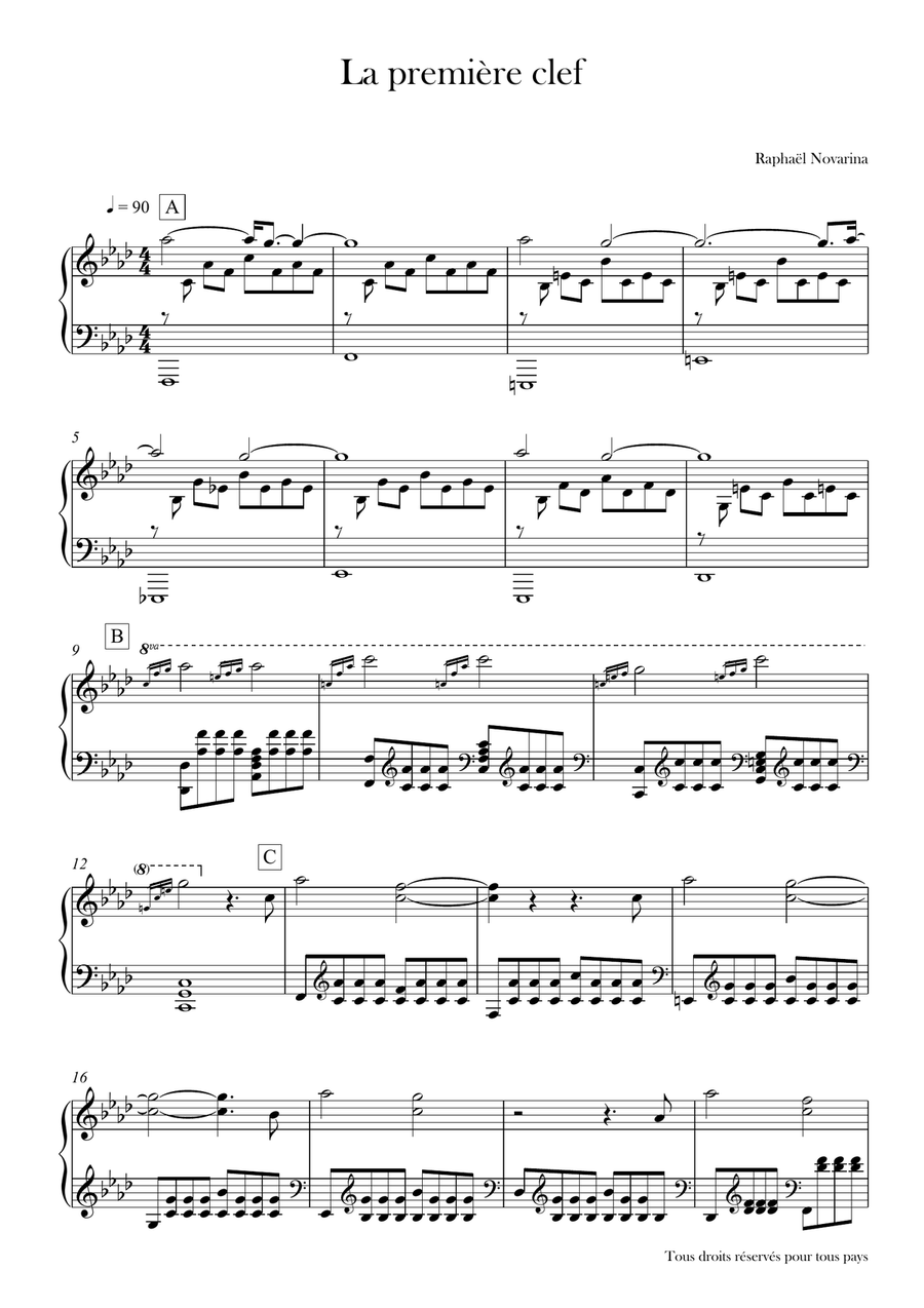 La première clef Piano Solo scores gallery preview page 1