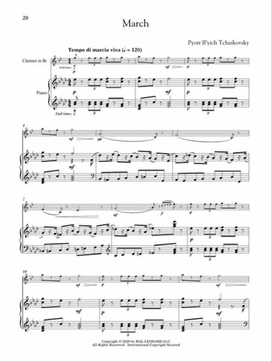 The Nutcracker for Classical Players Clarinet Solo scores gallery preview page 5