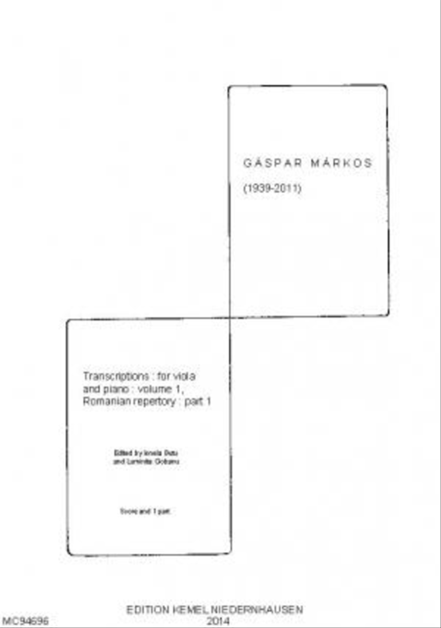 Gaspar Markos, 1939-2011 Gaspar Markos, 1939-2011 Piano Accompaniment scores gallery preview page 1