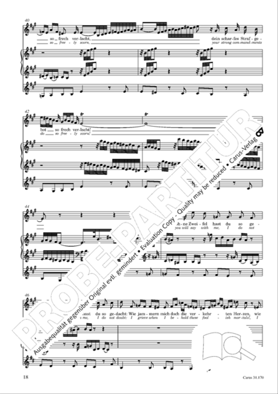O blessed rest, o welcome heart's delight (Vergnugte Ruh, beliebte Seelenlust) Orchestra scores gallery preview page 19