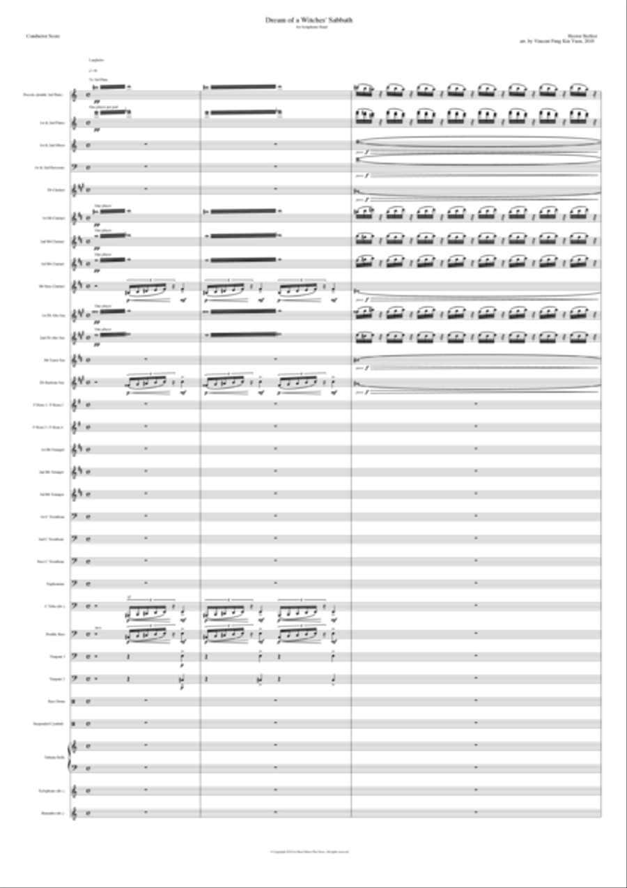 Dream of a Witches' Sabbath Concert Band scores gallery preview page 4