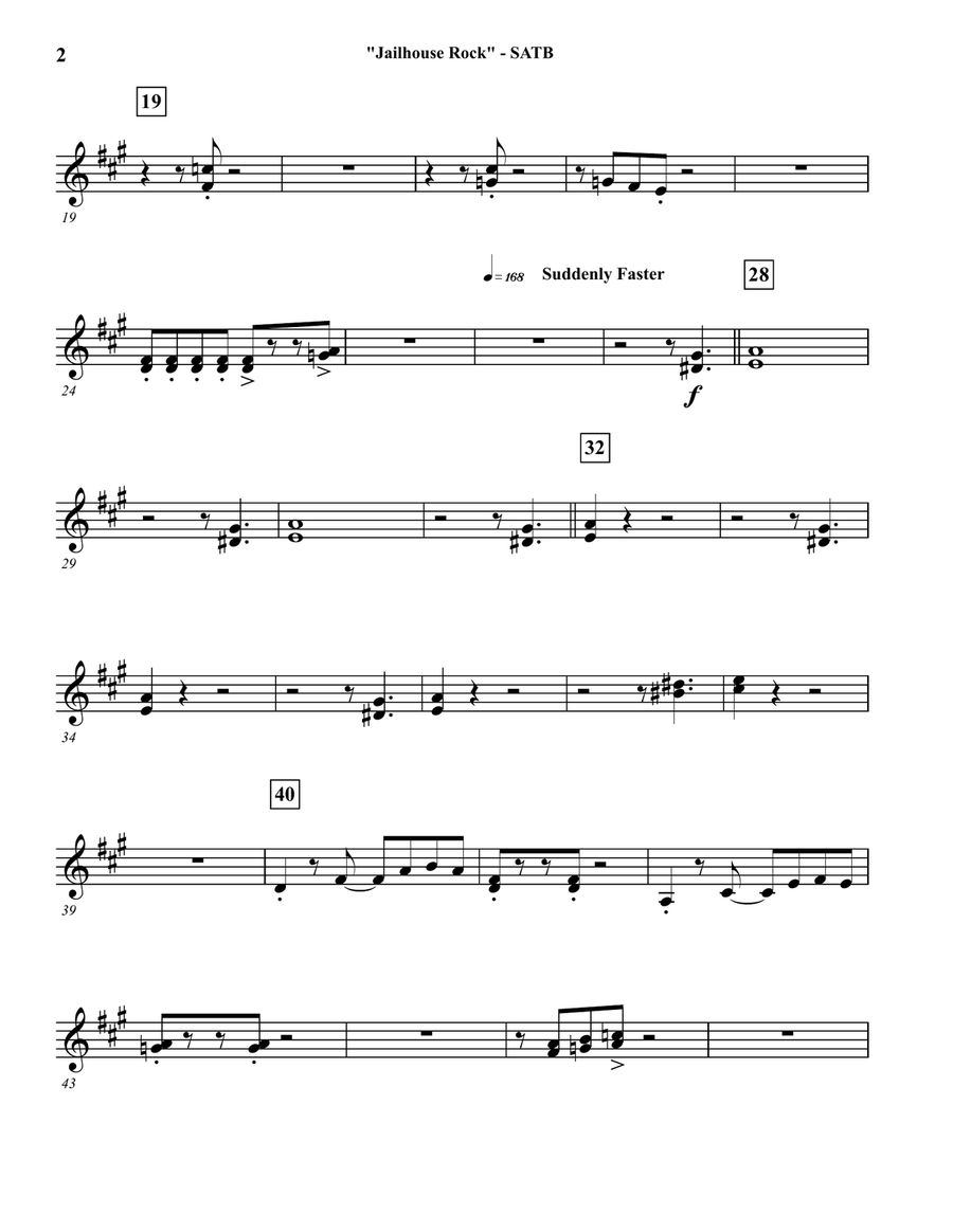 Jailhouse Rock Concert Band scores gallery preview page 2