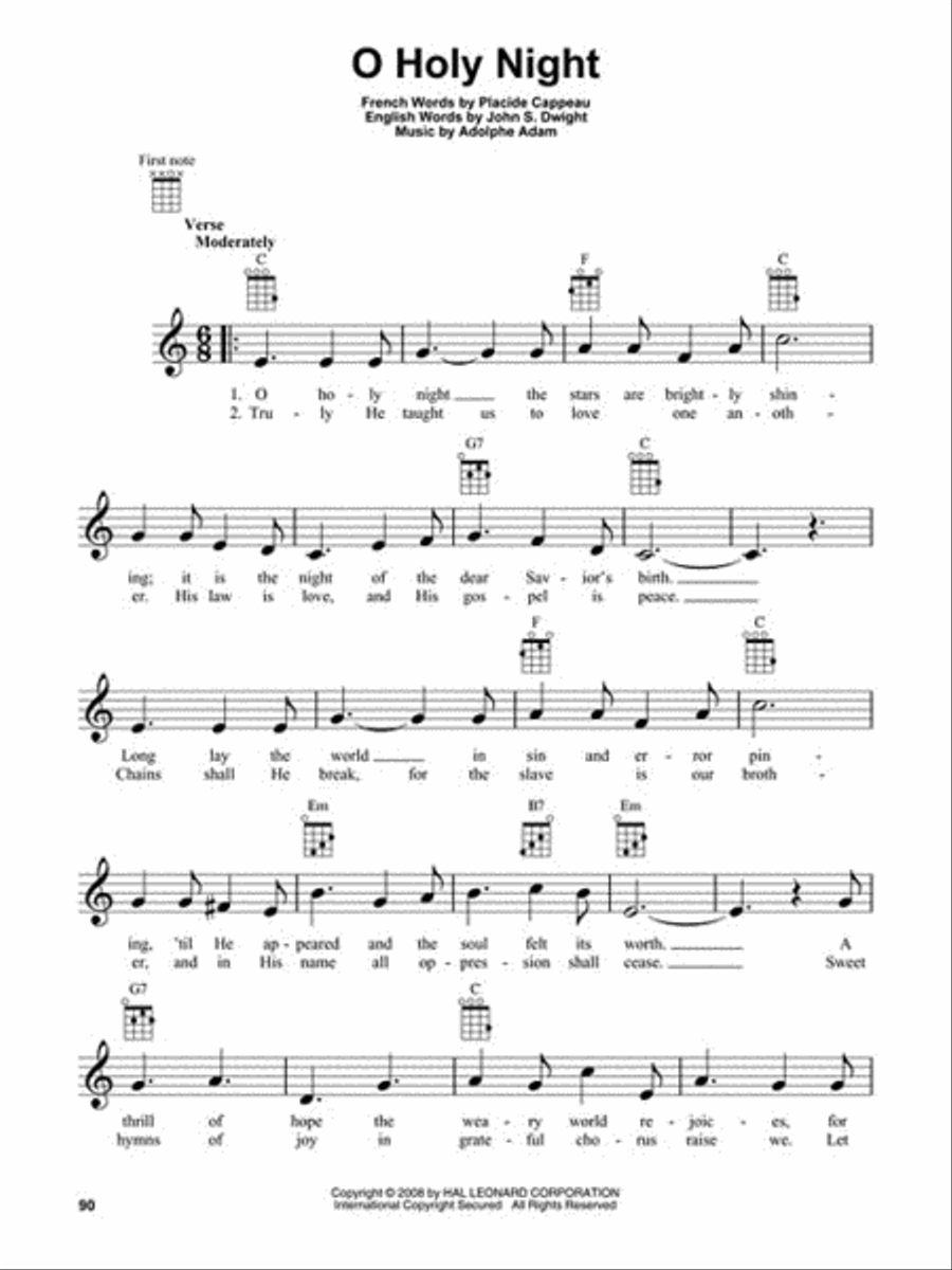 100 Christmas Carols for Ukulele Ukulele scores gallery preview page 5