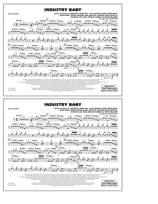 Book cover for Industry Baby (arr. Jay Bocook) - Quad Toms