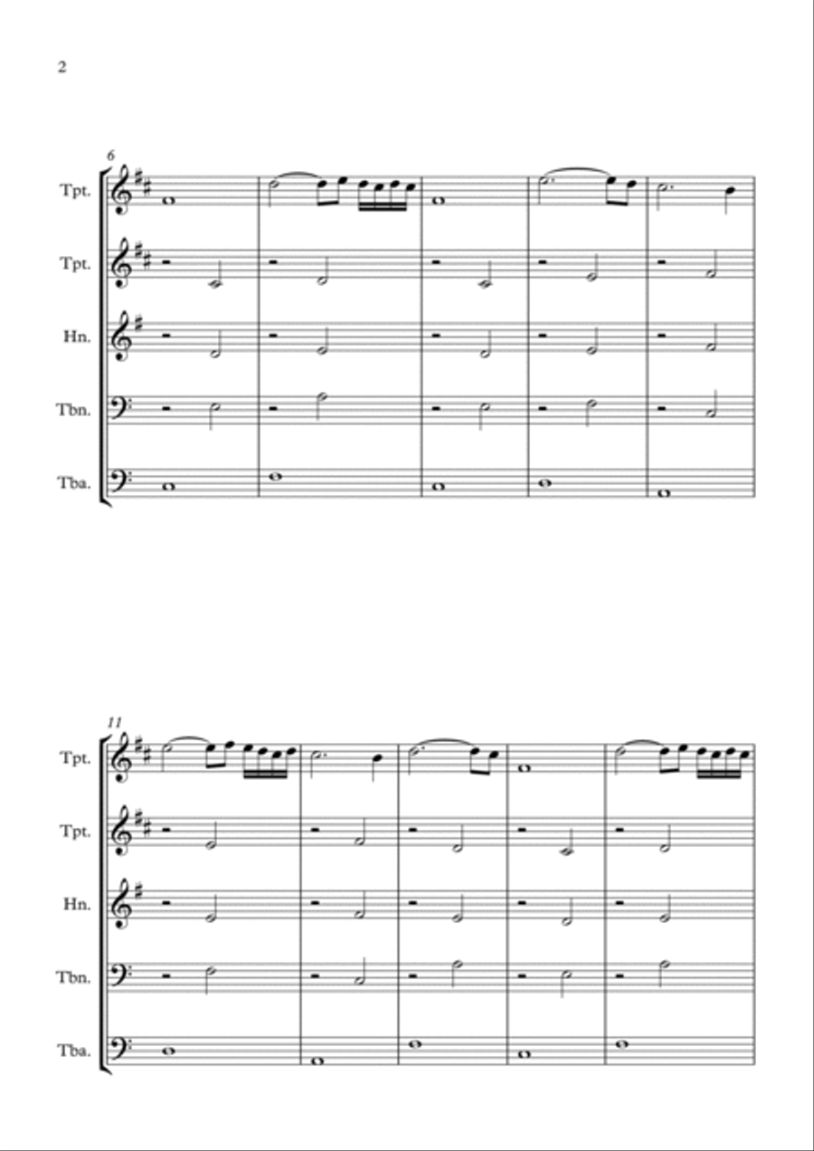 La Valse D'amelie La Valse D'amelie Brass Ensemble scores gallery preview page 2
