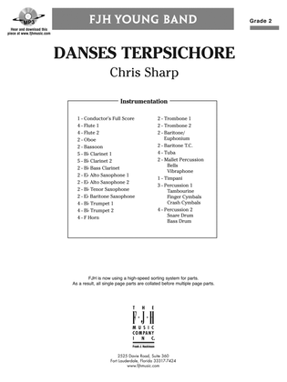 Danses Terpsichore: Score