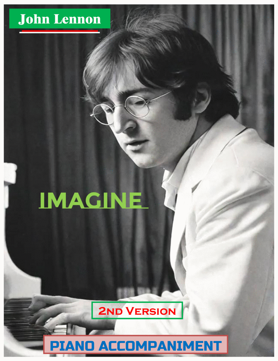 Imagine Piano Solo scores gallery preview page 1